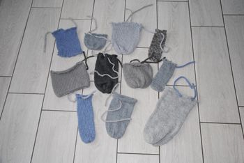 Lot 10 Pochettes cadeau réutilisable pochon noël calendrier de l'avent