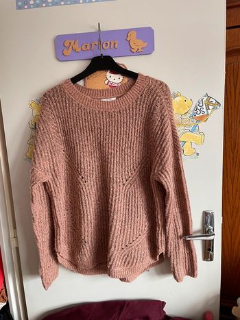 Pull d’hiver rose, taille S, marque Only