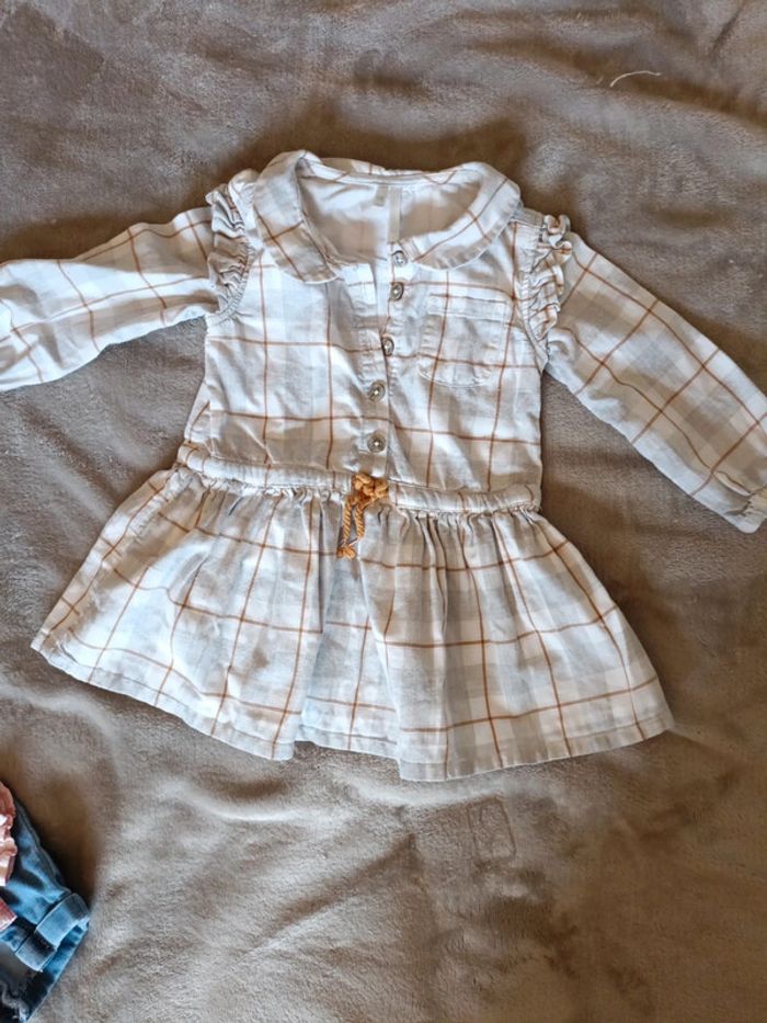 Robe fille 18 mois manches longues