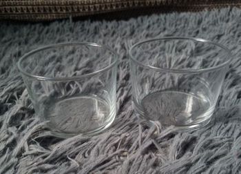 Lot 2 ramequins transparent