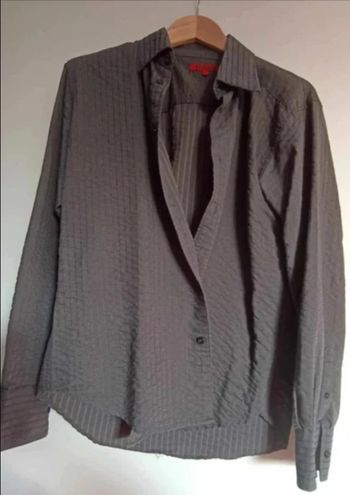 chemise manches longues noire rayé noire taille 40 L·Très bon état·Frascati