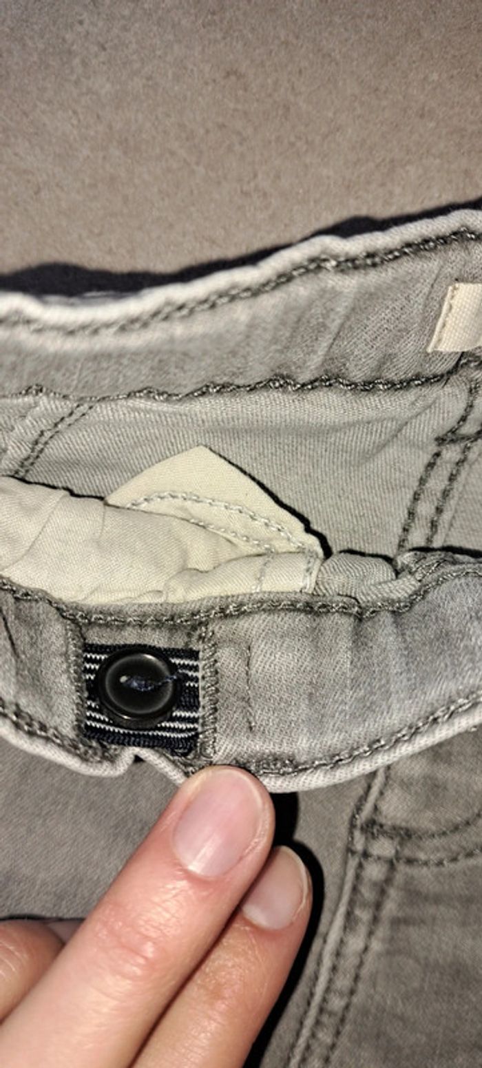 Jeans gris LC Kids 12 mois - photo numéro 4