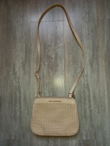 sac bandoulière en cuir beige mac douglas