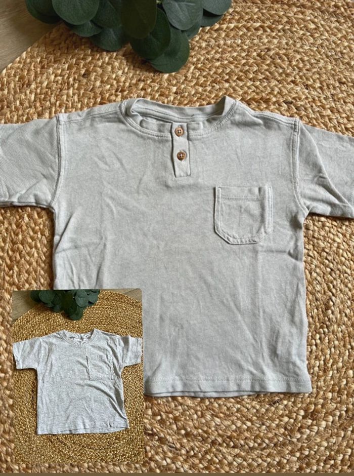 Lot 2 Tee-shirts Zara 12-18m