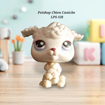 Little Petshop Chien Caniche blanc LPS #28 Hasbro