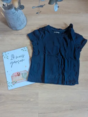 T-shirt Orchestra manches courtes bleu Marine, 23 mois