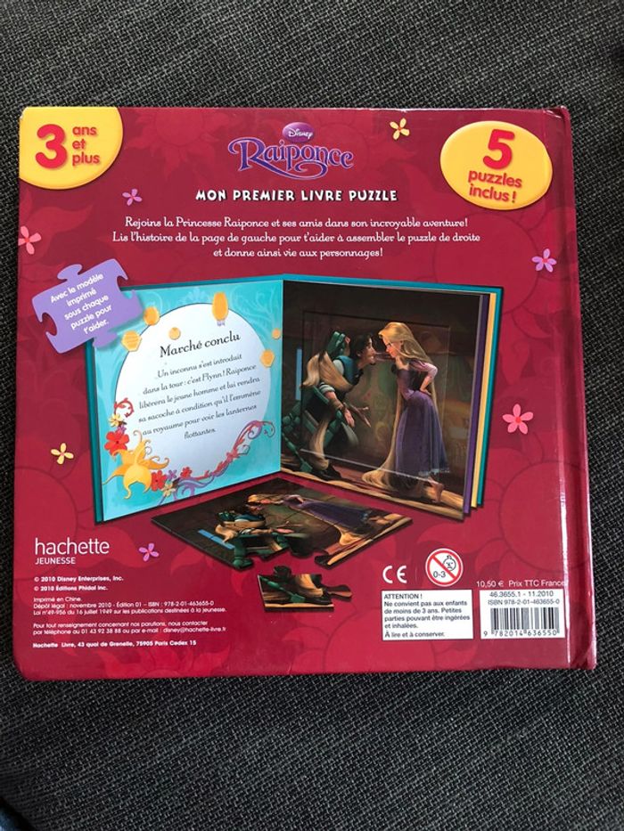 Livre puzzle Raiponce - photo numéro 2