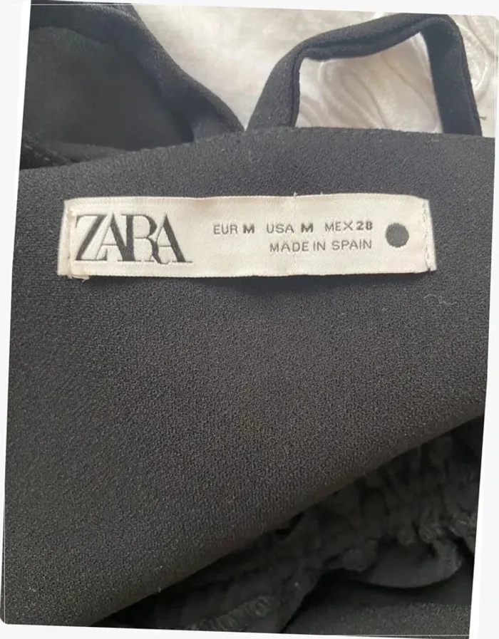 Robe longue noire fendue Zara - photo numéro 9
