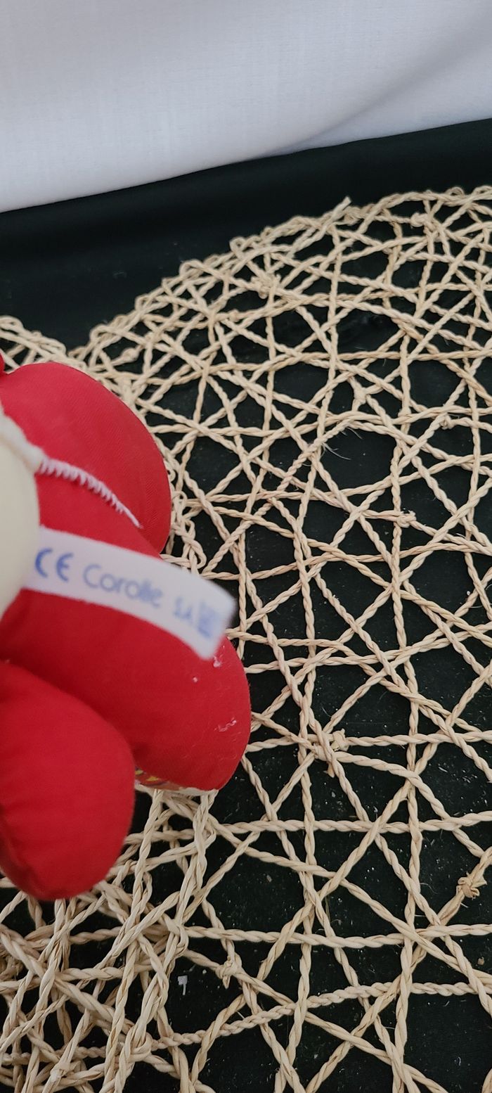 Peluche lapin indien en tissu Corolle, Vintage grelot - photo numéro 6