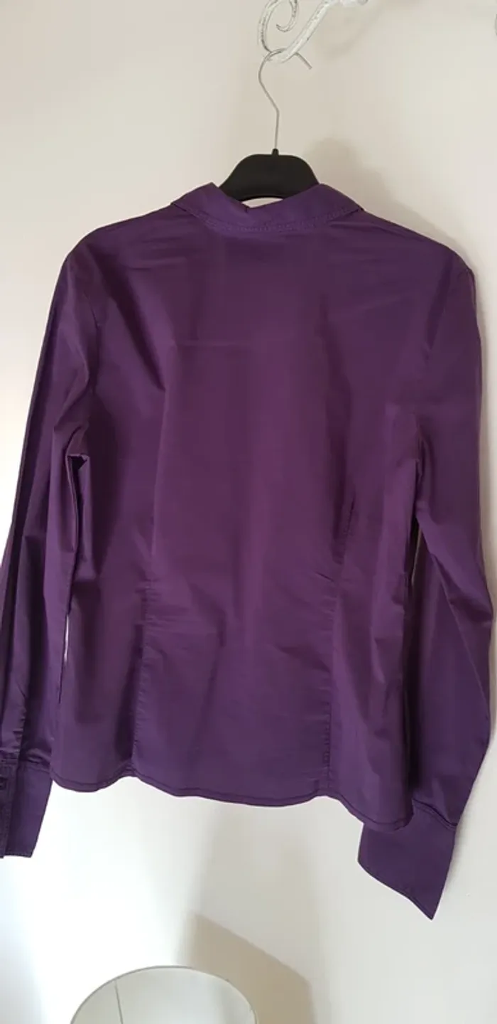 Chemise 40 manches longues prune - photo numéro 4