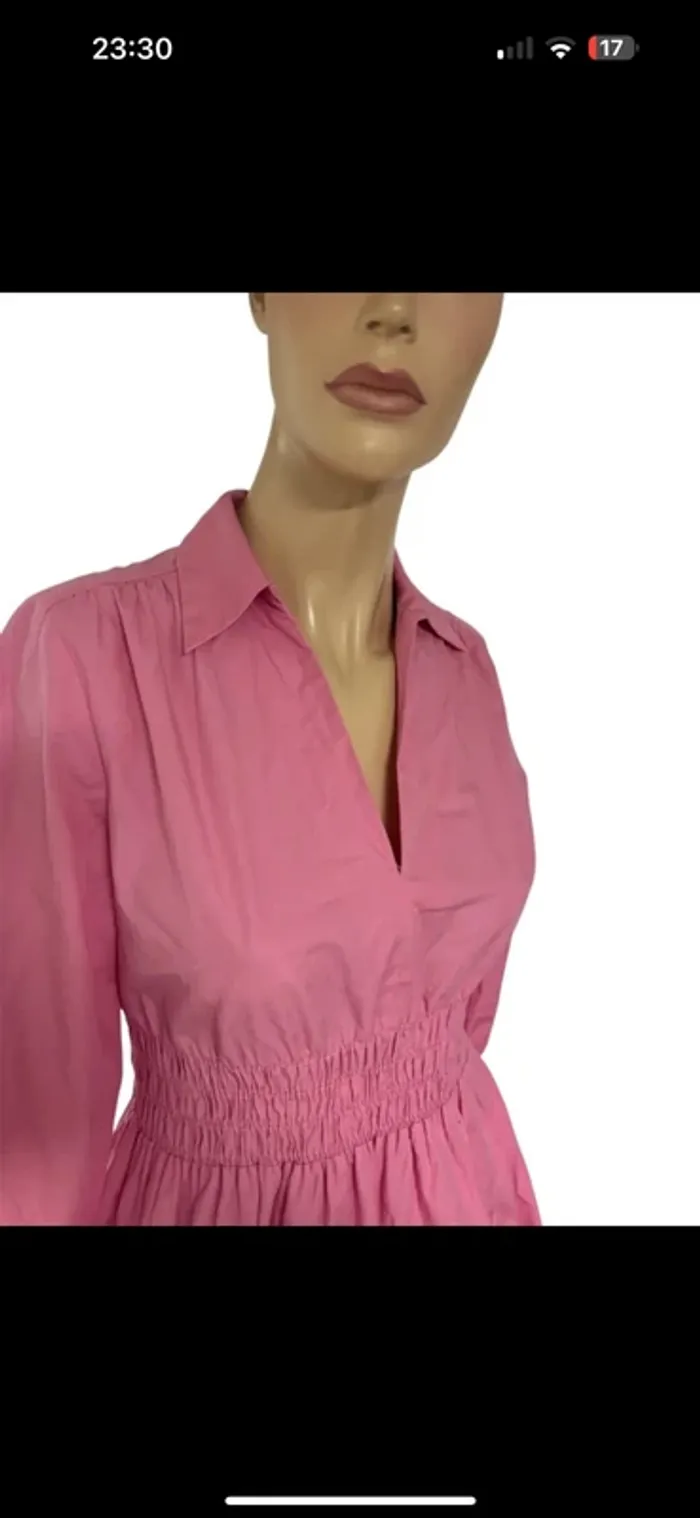 Magnifique robe rose manche 3/4 Zara neuve taille xs - photo numéro 4