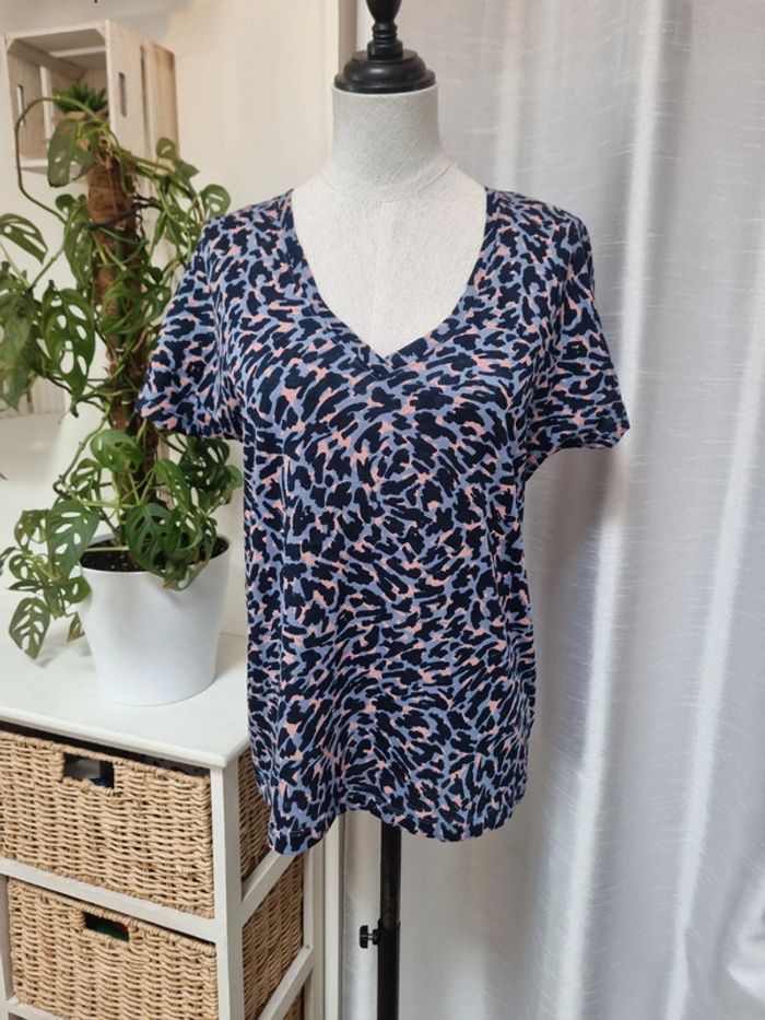 Tee-shirt léopard Monoprix taille 1