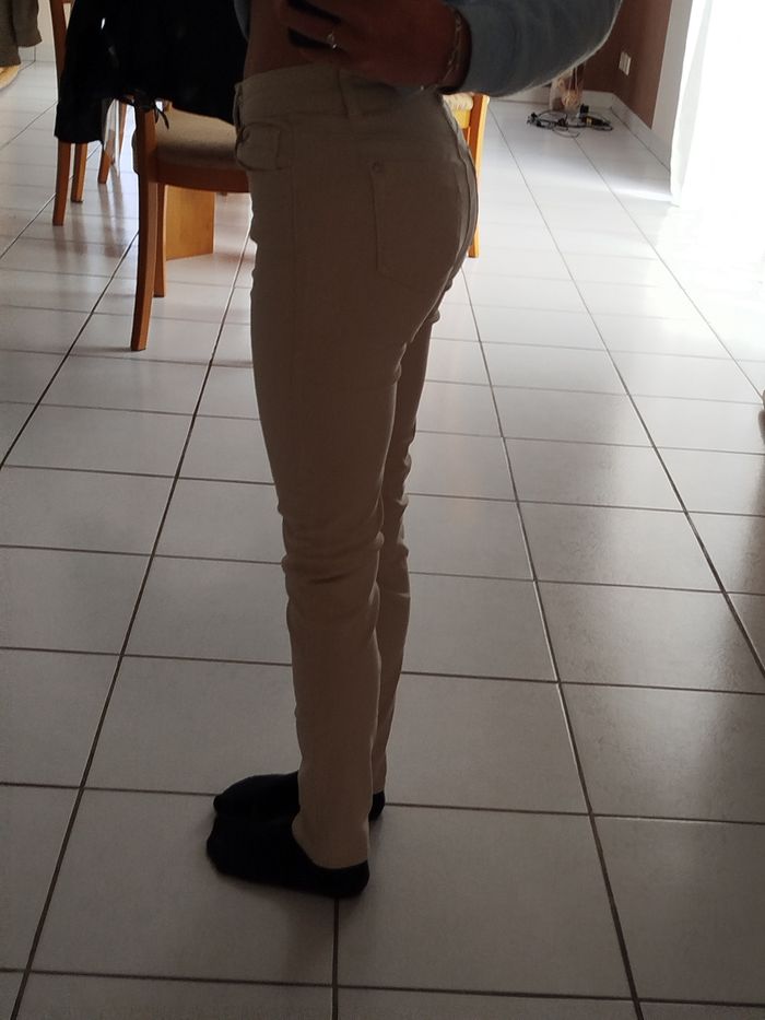 Jean beige/crème taille 34 
Cache-Cache - photo numéro 3