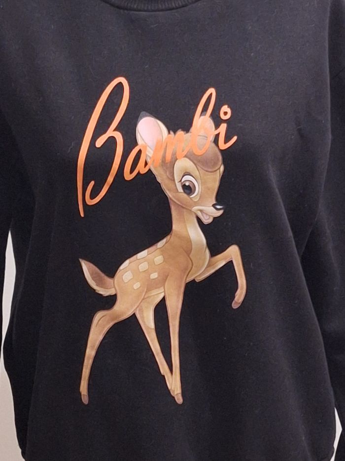 Pull noir imprimé Bambi de Disney - photo numéro 2