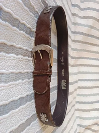 Ceinture 70 cm croûte de cuir de vachette SO&CO