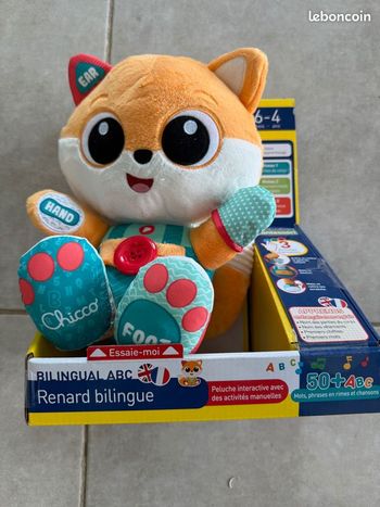 [NEUF] Peluche interactive - Renard bilingue - Chicco