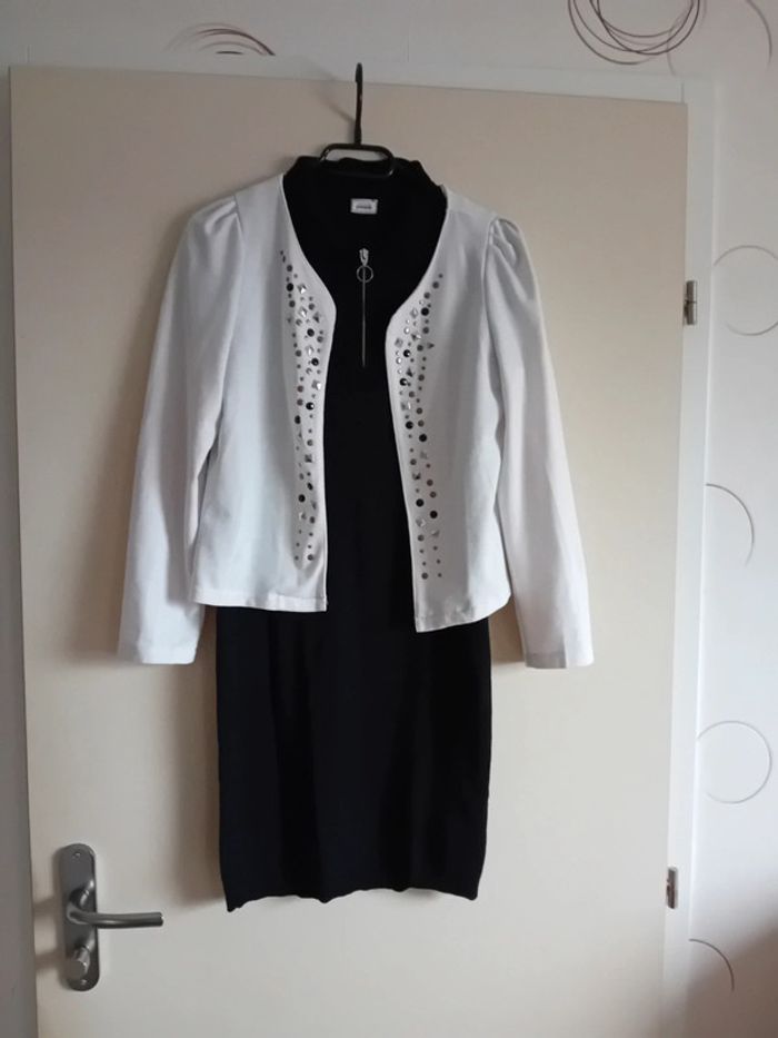 Robe noire #Pimkie et sa veste strass Taille S