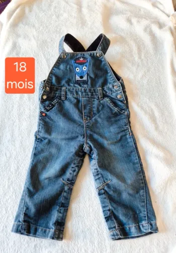 Salopette loup de mer 18 mois