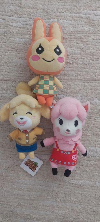 Lot de 3 peluches Animal Crossing Nintendo