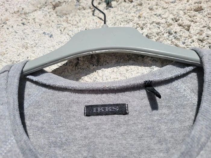 IKKS robe 10 ans, gris et bleu marine,jupe dentelle - photo numéro 9