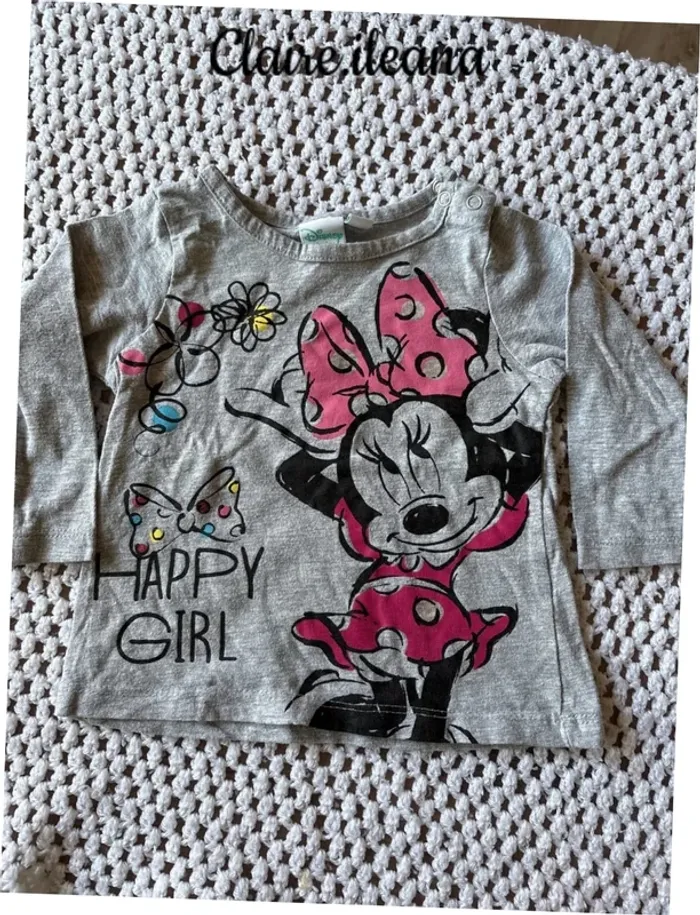🛑 t-shirt Minnie 🛑 6 mois