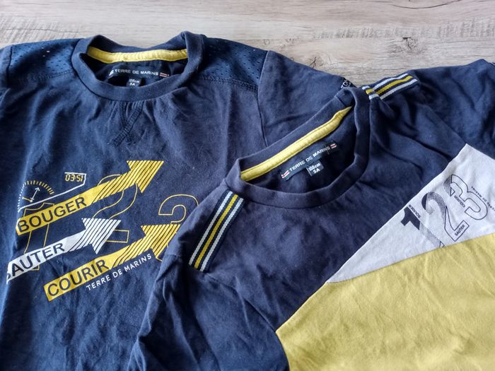 lot de 2 tee shirts de sport Terre de marins - 5 ans - photo numéro 2