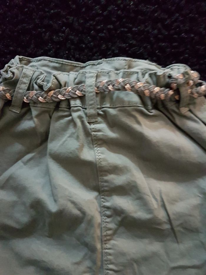 Jupe Kaki avec ceinture 10 ans Gemo kaki - photo numéro 4