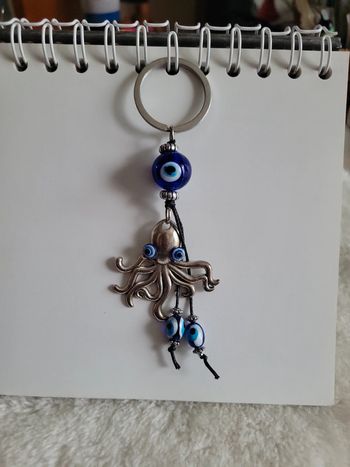 Porte clef poulpe et œil