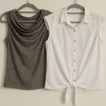 Lot de 2 hauts d’été – Camaïeu & Promod – Taille 36