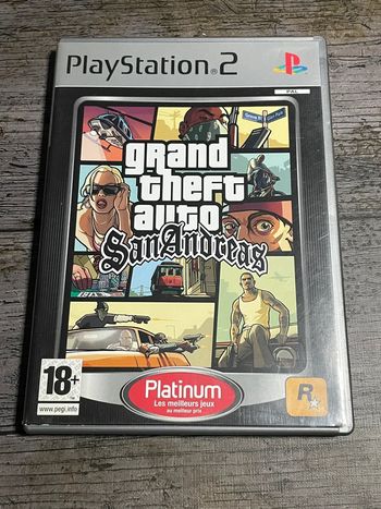 GTA San Andreas Jeu PS2 sans carte platinum Sony