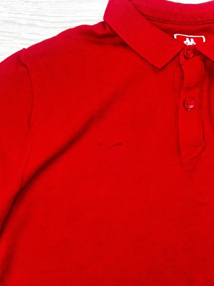 Polo rouge homme Kappa logo brodé vintage streetwear taille M 67 casual sport rétro - photo numéro 5