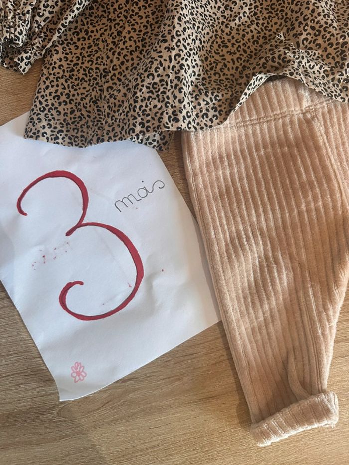 Ensemble tenue bébé fille 3 mois - photo numéro 3