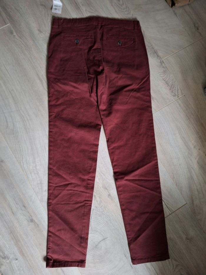 Pantalon bordeaux garçon 14 ans z - photo numéro 3