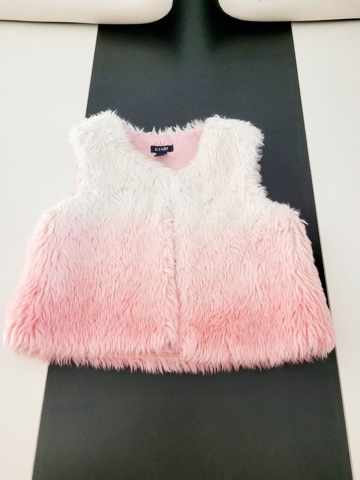 Cardigan sans manches  moumoute