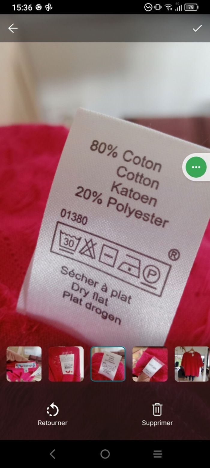 Top femmes 48 fushia à motifs rose c78 - photo numéro 9