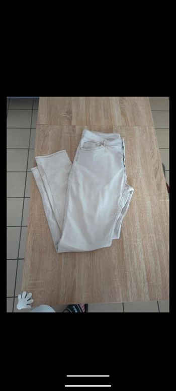 Pantalon droit près du corps taille 44 h&m  rose pâle