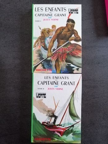 Lot de 2 livres collector Les enfants du Capitaine Grant par Jules Verne