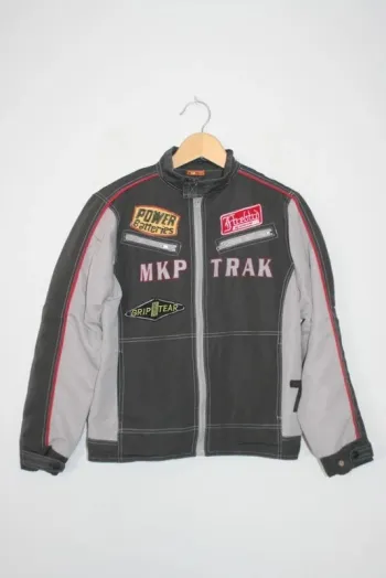 Veste coupe vent grise marque Sismix, taille 32 = 12 ans