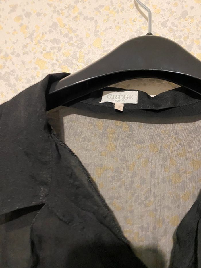 Chemise vintage grège voile volant 40 - photo numéro 3