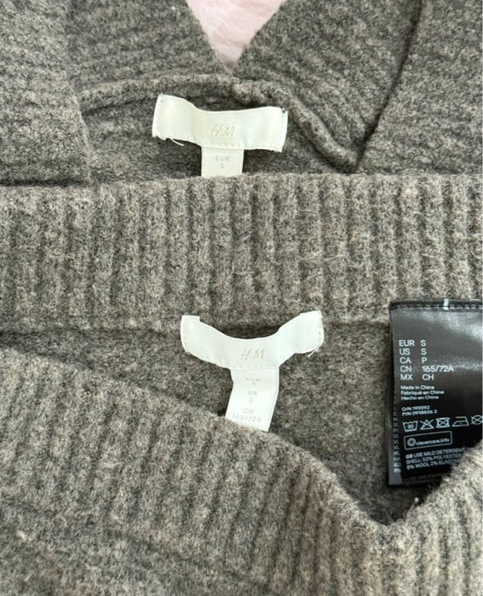 Ensemble pull et jupe gris foncé H&M - photo numéro 5