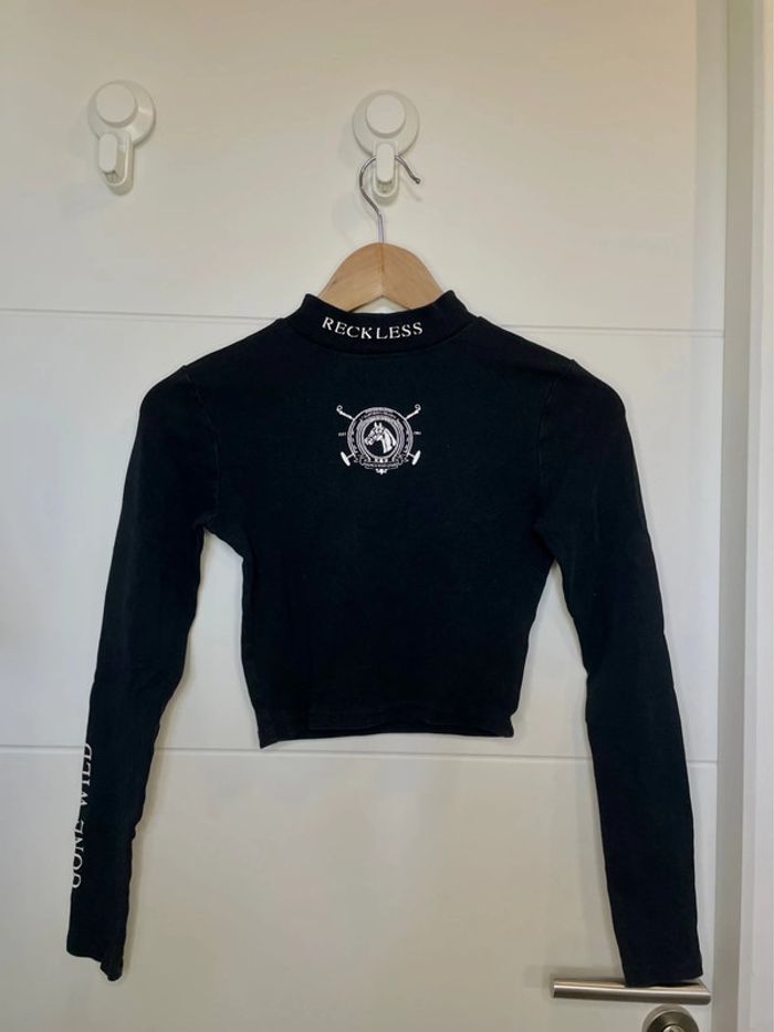 T-shirt manches longues noir