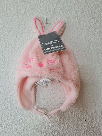 bonnet rose lapin Orchestra