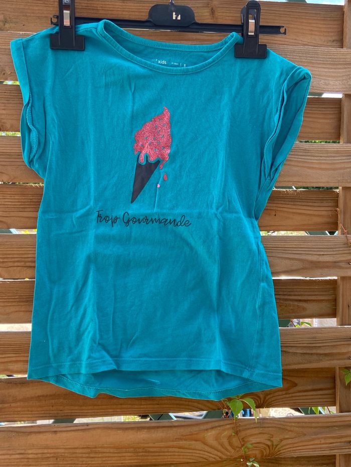 Tee-shirts bleu turquoise