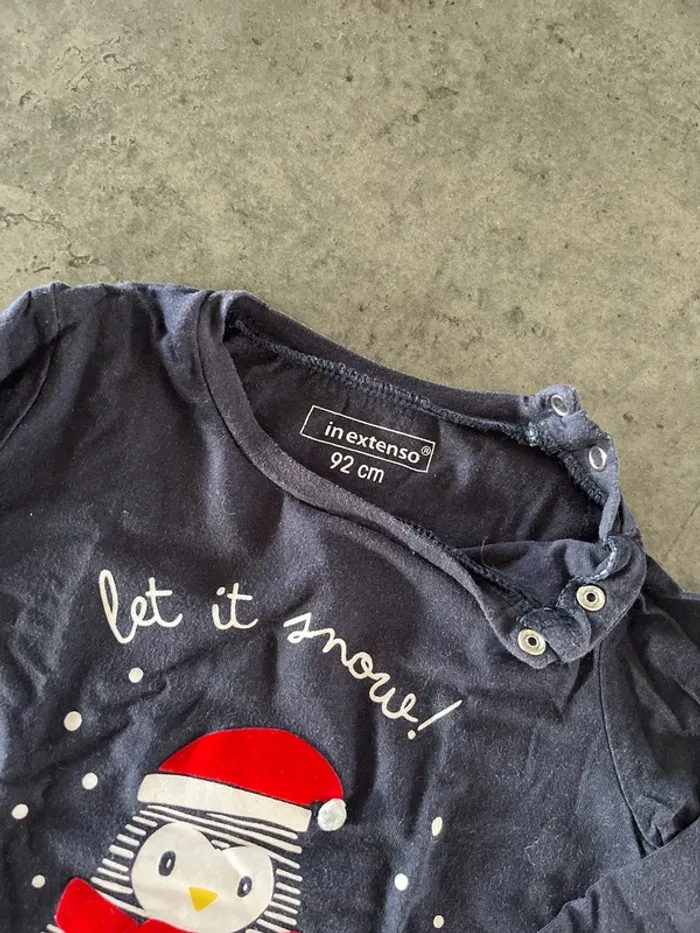 T-shirt manches longues bleu marine In extenso - photo numéro 2