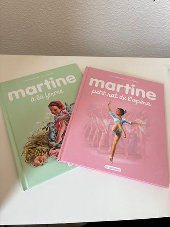 Lot de 2 livres Martine en bon état 