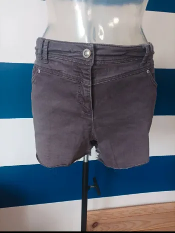 Short effet déchiré marron/gris Canda femme taille 46