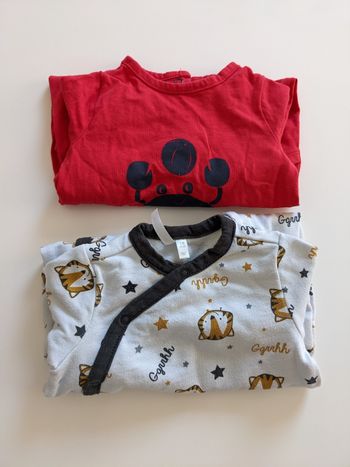 Lot de 2 pyjamas - 1 mois