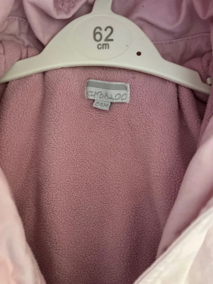 Manteau chaud de couleur rose pâle 2 ans - photo numéro 2