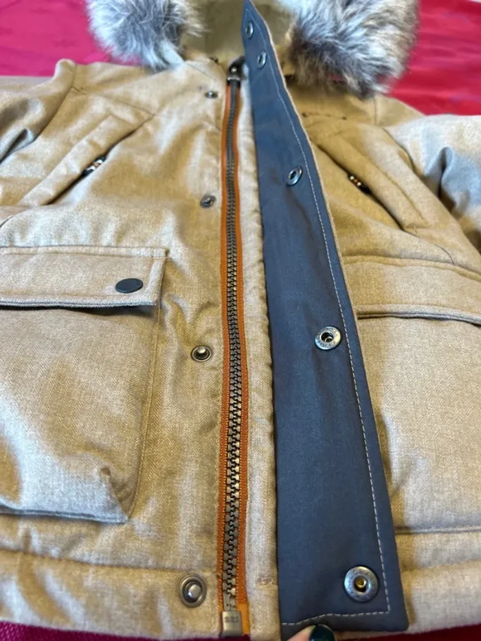 Manteau imperméable beige bébé garçon C&A - 9/12 mois - photo numéro 4