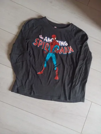 Tee shirt long spiderman